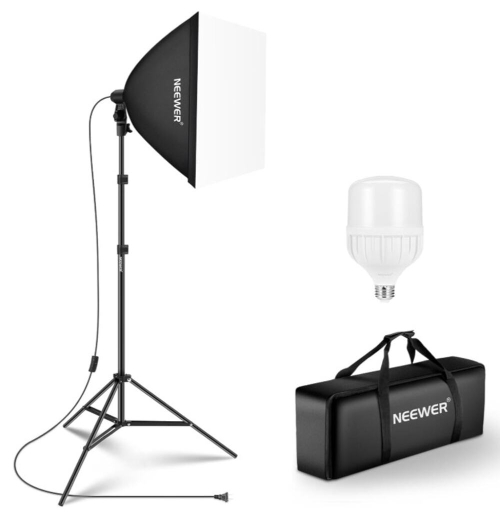 NEEWER NK300 24x24 Softbox Lighting Kit 5700K LED New Open Box